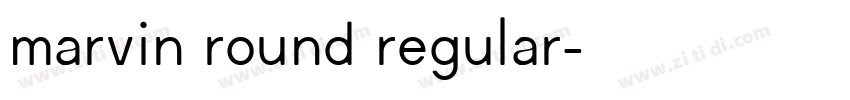marvin round regular字体转换